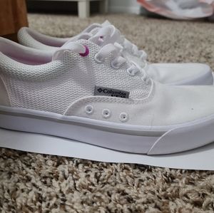 Colombia water proof white shoes, size 7